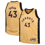 Youth Toronto Raptors Pascal Siakam  Gold 2023/24 Swingman Replica Jersey - City Edition