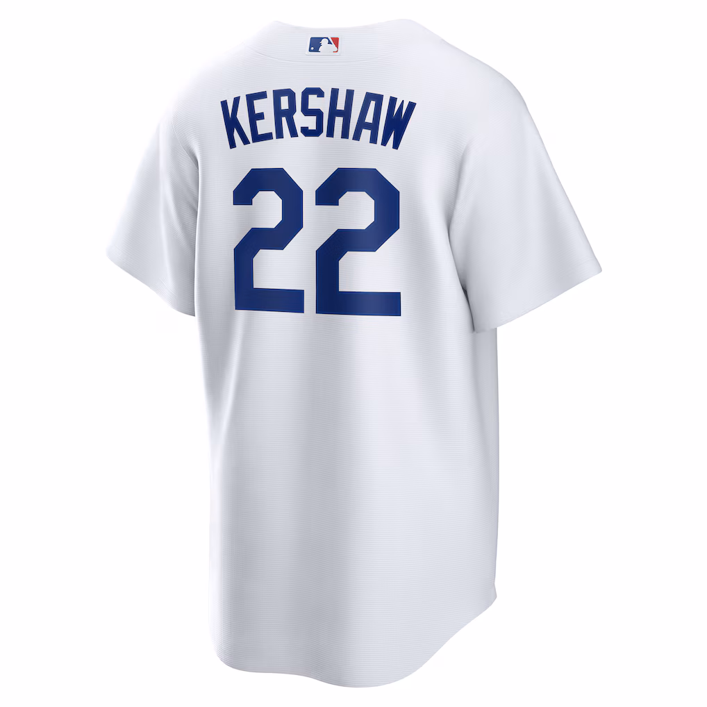 Clayton Kershaw #22 Los Angeles Dodgers 2025 World Series Home Replica Player Jersey - White - Image 3