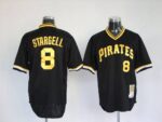 Mitchell And Ness Pittsburgh Pirates #8 Willie Stargell Stitched Black Throwback Jersey