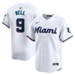 Men's Miami Marlins Josh Bell  White Home Limited Player Jersey