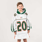 Kid 20 Miami Football Unisex Blanket Hoodie