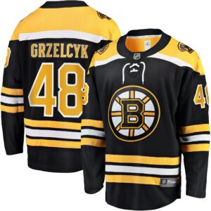 Matt Grzelcyk Boston Bruins Team Home Breakaway Player Jersey - Black