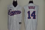 Men's Montreal Expos #14 Pete Rose White Cooperstown Collection 2020 Cool and Refreshing Sleeveless Fan Stitched  Jersey