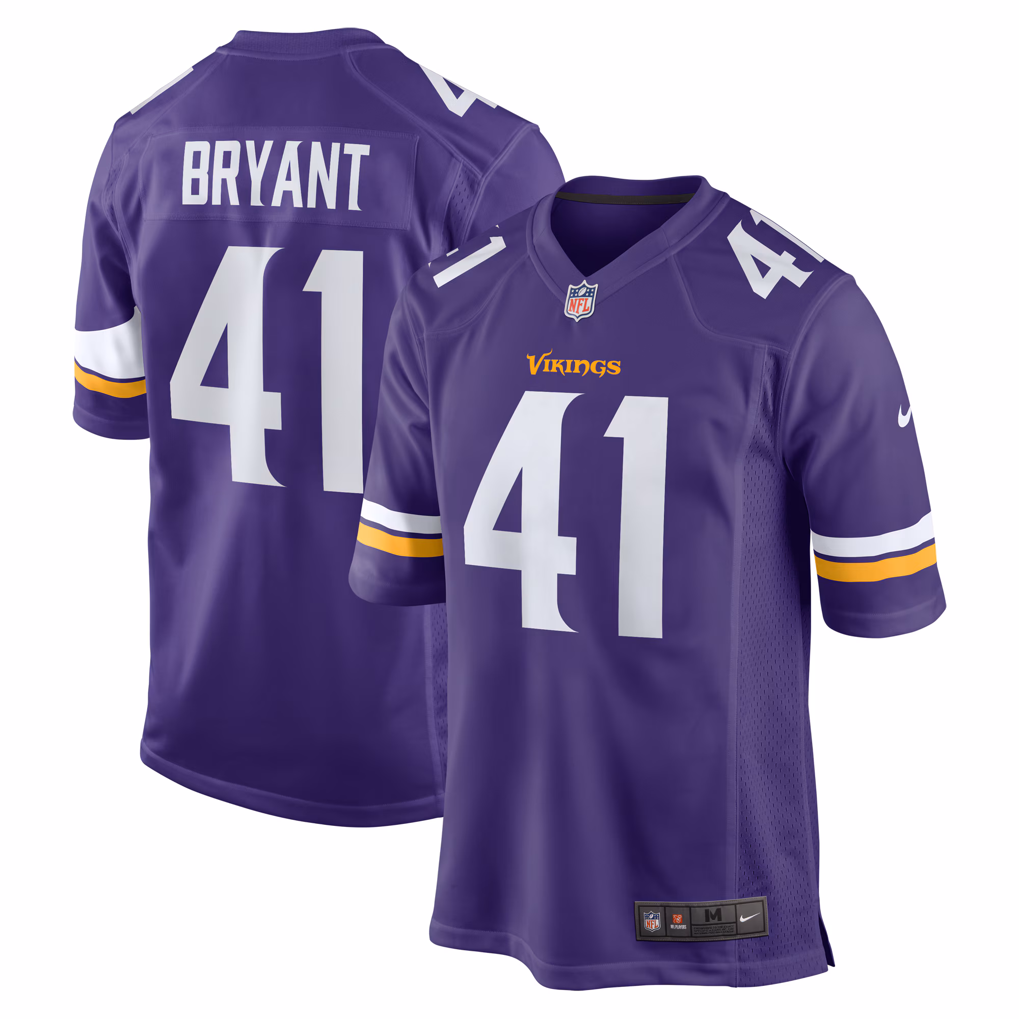 Austin Bryant Minnesota Vikings  Game Jersey -  Purple