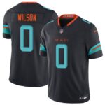 Men's Zach Wilson #0 Miami Dolphins Rivalries Collection Limited Jersey-Navy