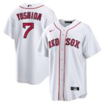 Men's Boston Red Sox #7 Masataka Yoshida  White Home Cool Base Player Jersey