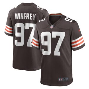 Perrion Winfrey Cleveland Browns  Game Player Jersey - Brown