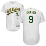Oakland Athletics #9 Reggie Jackson White Flexbase Collection Stitched Jersey
