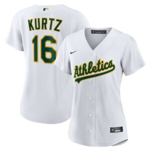 Women's  Athletics Nick Kurtz #16 White Home Replica Player Jersey