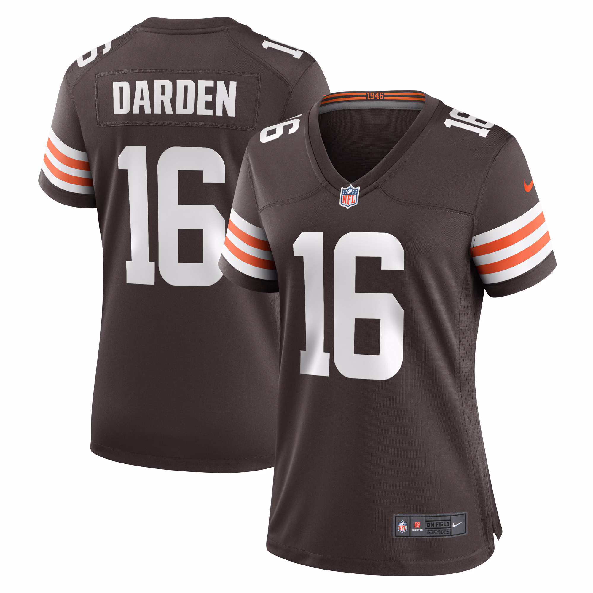 Jaelon Darden Cleveland Browns Women's Team Game Jersey -  Brown