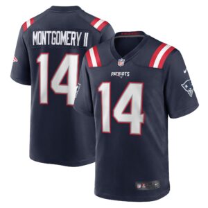 Ty Montgomery New England Patriots Game Jersey - Navy