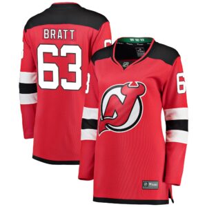 Jesper Bratt New Jersey Devils Women's Home Breakaway Player Jersey - Red