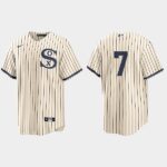 Men's #7 Chicago White Sox Tim Anderson 2021 Field of Dreams Replica White Jersey