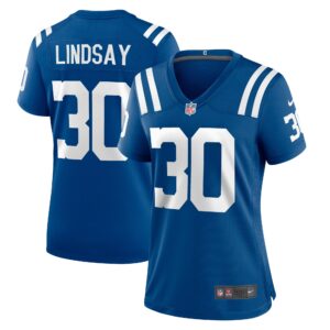 Phillip Lindsay Indianapolis Colts  Women's Game Player Jersey - Royal