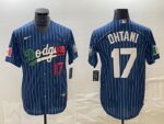 Men's Los Angeles Dodgers #17  Blue Shohei Ohtani Jersey