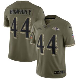Marlon Humphrey Baltimore Ravens  2022 Salute To Service Limited Jersey - Olive
