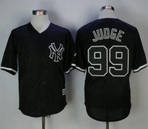 Yankees #99 Aaron Judge Black Fashion Stitched Jersey