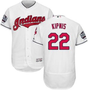 Cleveland Indians #22 Jason Kipnis White Flexbase Collection 2016 World Series Bound Stitched Jersey