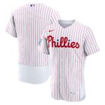 Philadelphia Phillies White Home Sponsor Patch Authentic Jersey