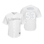 Milwaukee Brewers Brandon Woodruff Woody White 2019 Players Weekend Jersey