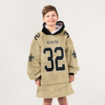 Kid T.M 32 New Orleans Football Unisex Blanket Hoodie