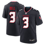 Tank Dell #3 Houston Texans Game Jersey - Navy