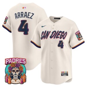 Luis Arraez #4 San Diego Padres 2026 City Connect Vapor Premier Limited Jersey - Cream