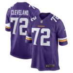 Ezra Cleveland Minnesota Vikings  Game Jersey - Purple