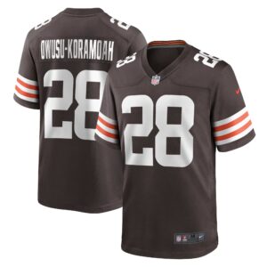 Jeremiah Owusu-Koramoah Cleveland Browns  Game Jersey - Brown