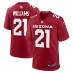 Garrett Williams Arizona Cardinals  Game Jersey -  Cardinal