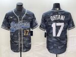 Men's Los Angeles Dodgers #17  Camouflage Shohei Ohtani Jersey