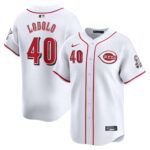 Men's Cincinnati Reds #40 Nick Lodolo  White Home Limited Player Jersey