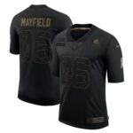 Baker Mayfield Cleveland Browns  2020 Salute To Service Limited Jersey - Black