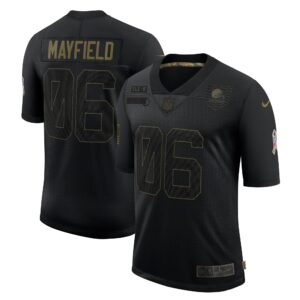 Baker Mayfield Cleveland Browns  2020 Salute To Service Limited Jersey - Black
