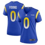 Byron Young Los Angeles Rams  Women's Home Game Jersey - Royal