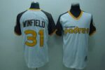 Mitchell And Ness San Diego Padres #31 Dave Winfield Stitched White Throwback Jersey