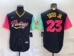 Men's San Diego Padres Fernando #23 Tatis Jr. 2022 City Connect Cool Base Jersey - Black
