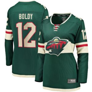 Matthew Boldy Minnesota Wild Women's Home Breakaway Player Jersey - Green