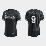 Men's Chicago White Sox #9 Minnie Minoso Black 2021 City Connect Flex base Jersey