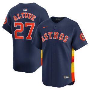Houston Astros Jose Altuve #27 Navy Alternate Limited Player Jersey