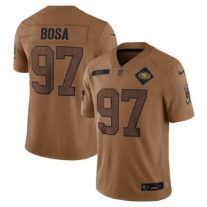 Nick Bosa San Francisco 49ers  2023 Salute To Service Limited Jersey - Brown