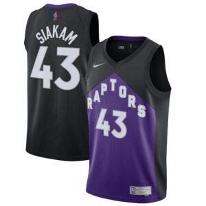Pascal Siakam Toronto Raptors 2020/21 Swingman Player Jersey Black/Purple - Earned Edition