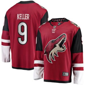 Clayton Keller Arizona Coyotes Home Premier Breakaway Player Jersey - Garnet