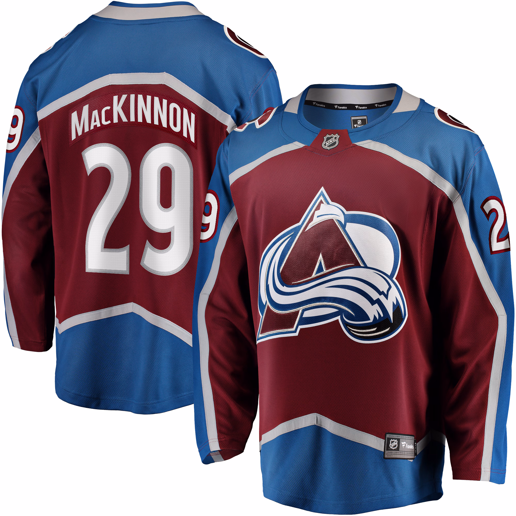 Colorado Avalanche Nathan MacKinnon #29 Fanatics Burgundy Home Breakaway Jersey