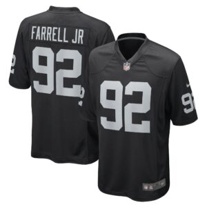 Neil Farrell Jr. Las Vegas Raiders  Game Player Jersey - Black