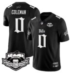 Keon Coleman #0 Buffalo Bills BUF Gothic Vapor Limited Jersey - Farewell Highmark Patch - All Stitched
