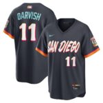 Yu Darvish #11 San Diego Padres Obsidian 2026 City Connect Stadium Jersey