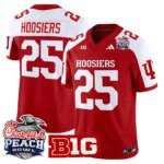 Hoosiers #25 Ndiana Hoosiers IH 2026 Peach Bowl Vapor Limited Jersey - All Stitched
