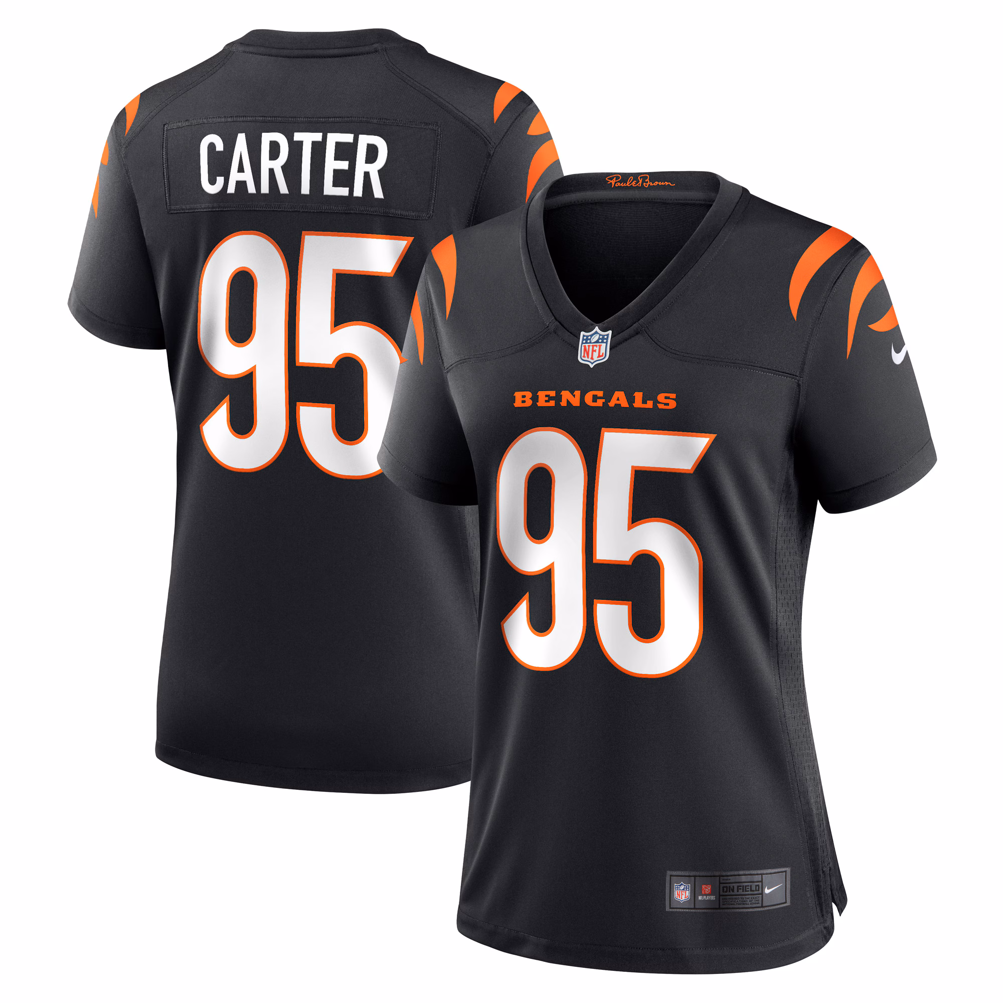 Zach Carter Cincinnati Bengals Women's Game Player Jersey - Black