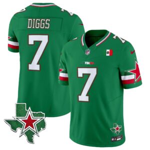 Trevon Diggs # 7 2025 Dallas Cowboys Mexico Vapor Limited Jersey - All Stitched